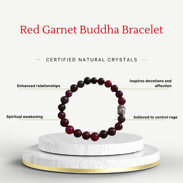 Red Garnet Buddha Bracelet