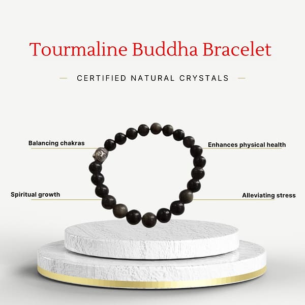 Tourmaline Buddha Bracelet