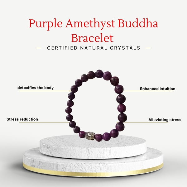 Purple Amethyst Buddha Bracelet